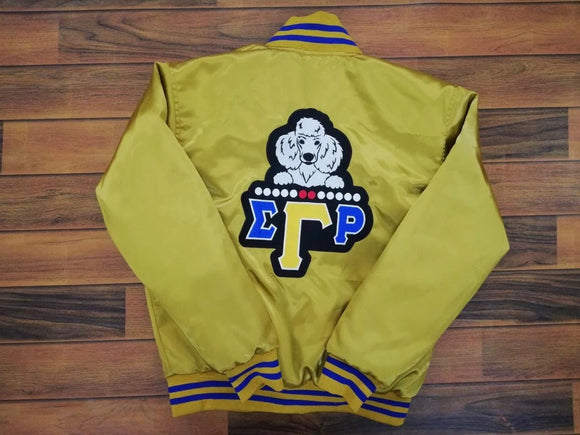 Poodle Satin Jacket Gold