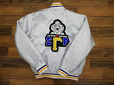 Poodle Satin Jacket White