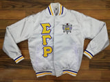 Poodle Satin Jacket White