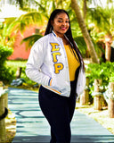 Poodle Satin Jacket White